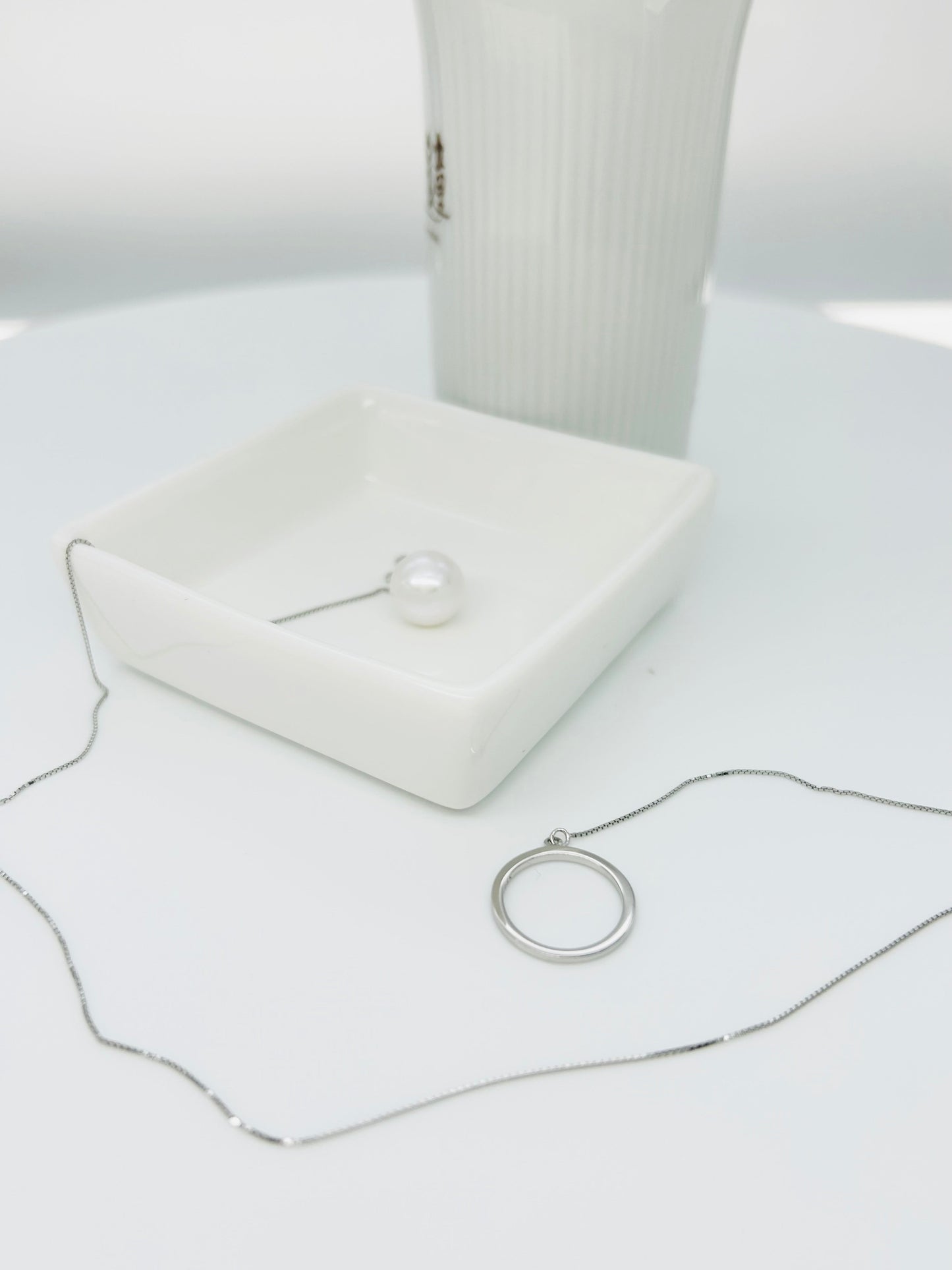 Modern Freshwater White Pearl (10-11mm) Adjustable Necklace - Nexus8gg Jewellery