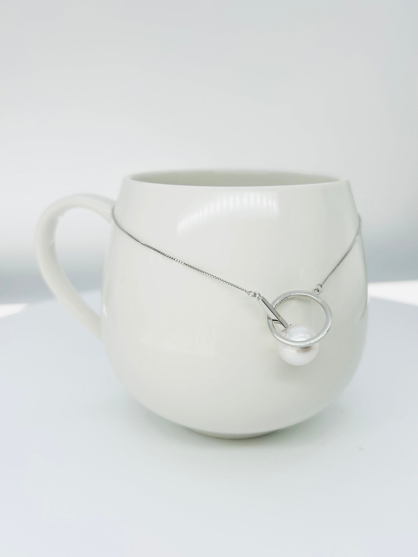 Modern Freshwater White Pearl (10-11mm) Adjustable Necklace - Nexus8gg Jewellery