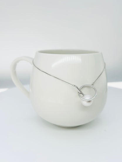 Modern Freshwater White Pearl (10-11mm) Adjustable Necklace - Nexus8gg Jewellery