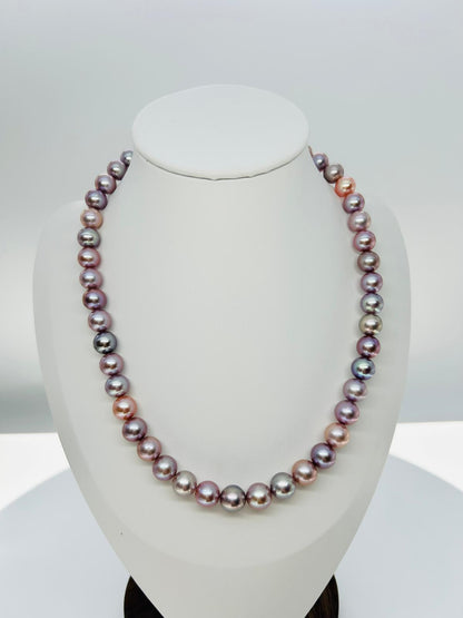Multi-Colour tone Freshwater Pearl (8-9mm) Necklace - Nexus8gg Jewellery