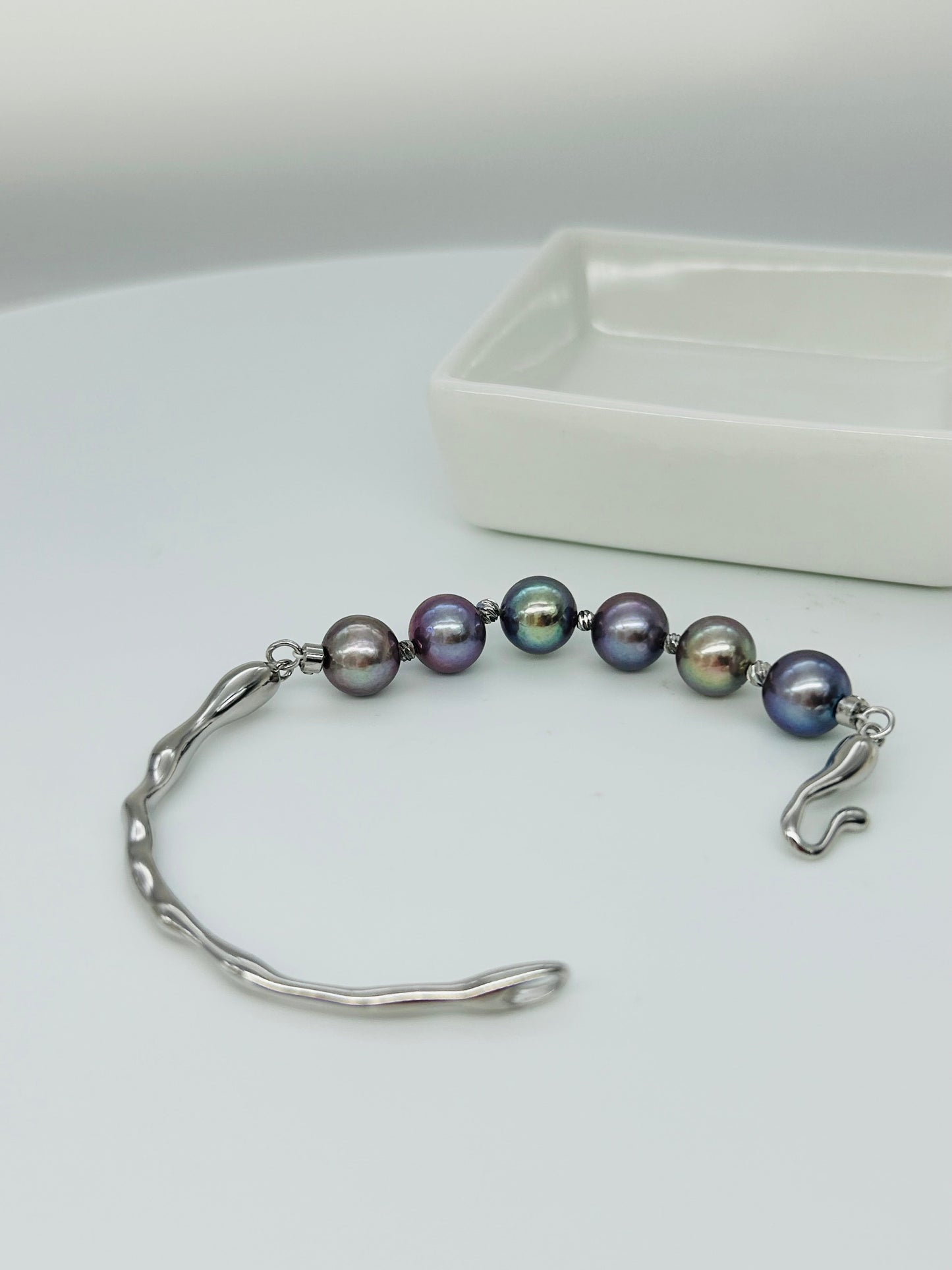 Rainbow Freshwater Pearl (9mm) Bracelet - Nexus8gg Jewellery