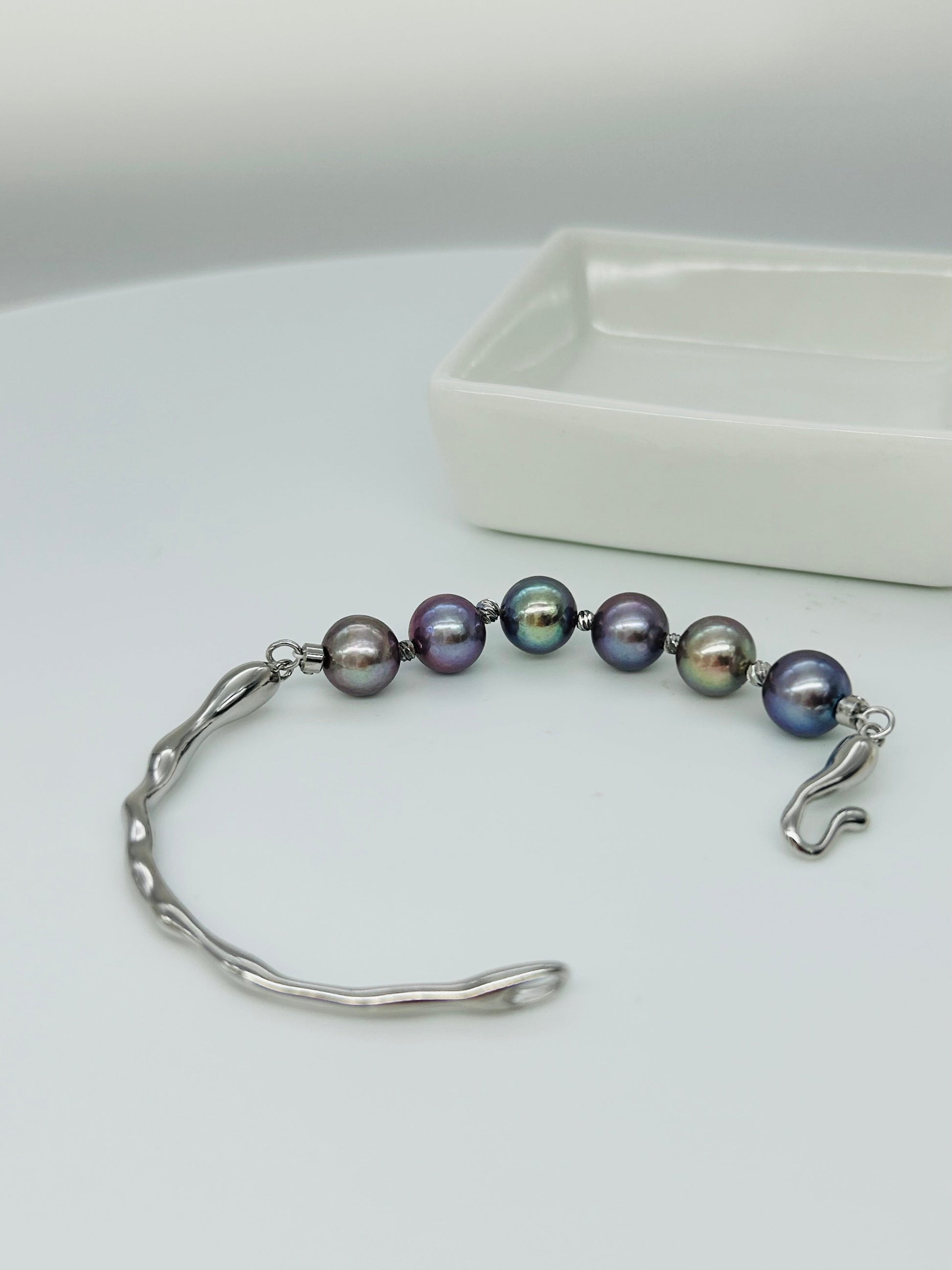 Rainbow Freshwater Pearl (9mm) Bracelet - Nexus8gg Jewellery