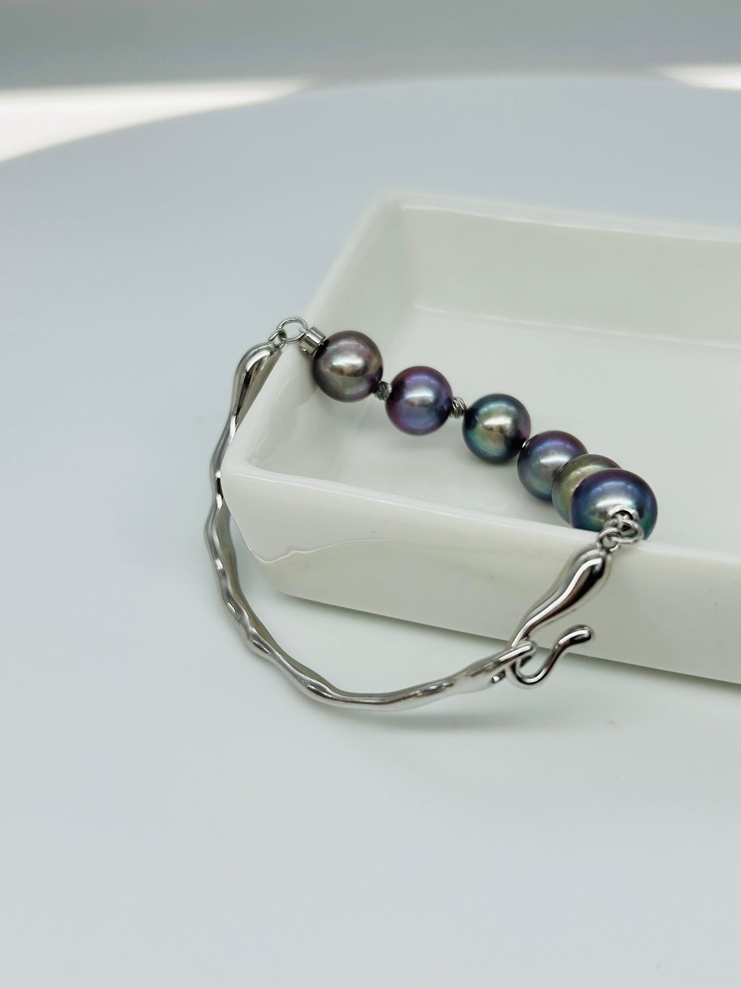 Rainbow Freshwater Pearl (9mm) Bracelet - Nexus8gg Jewellery