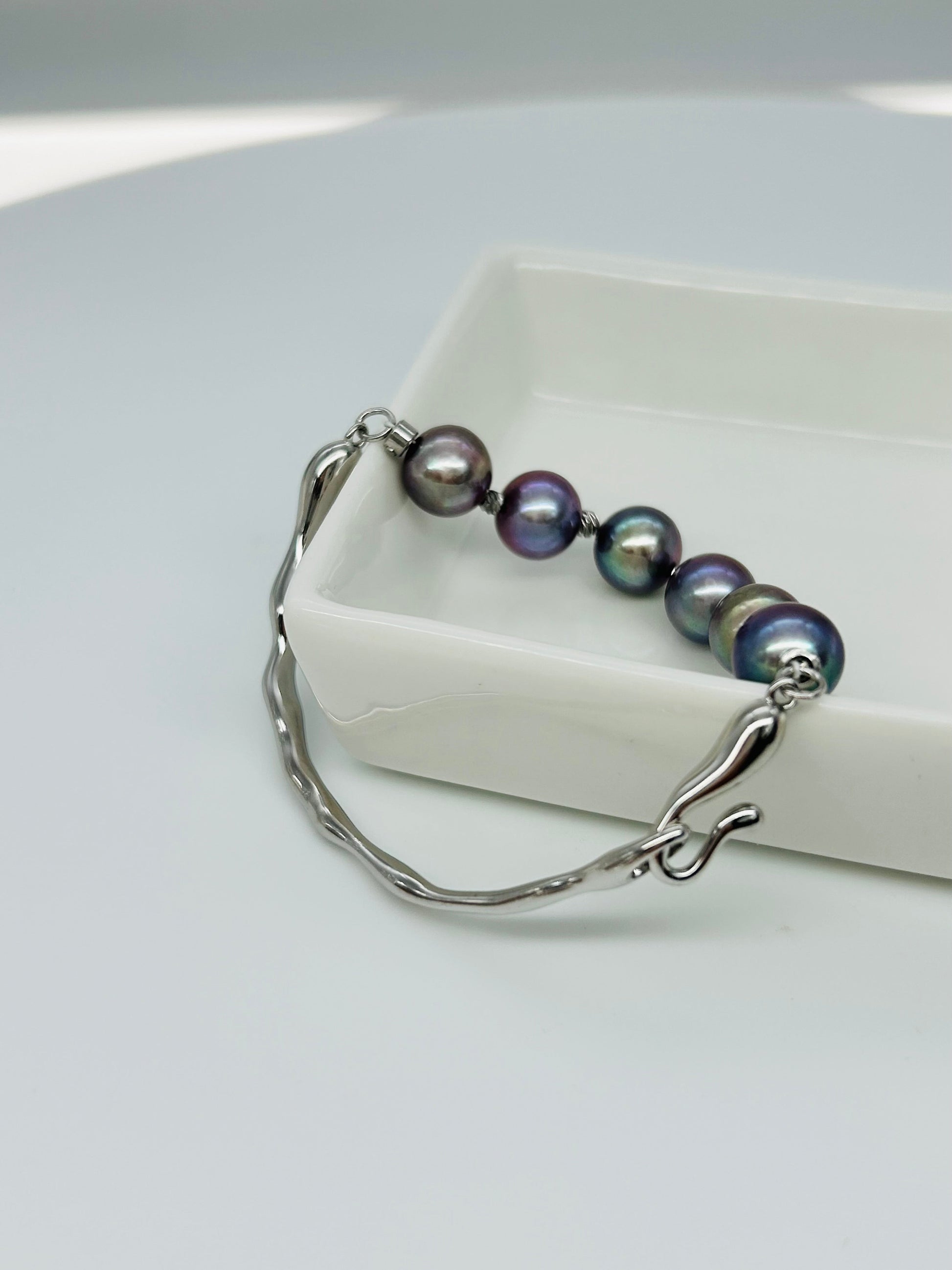 Rainbow Freshwater Pearl (9mm) Bracelet - Nexus8gg Jewellery