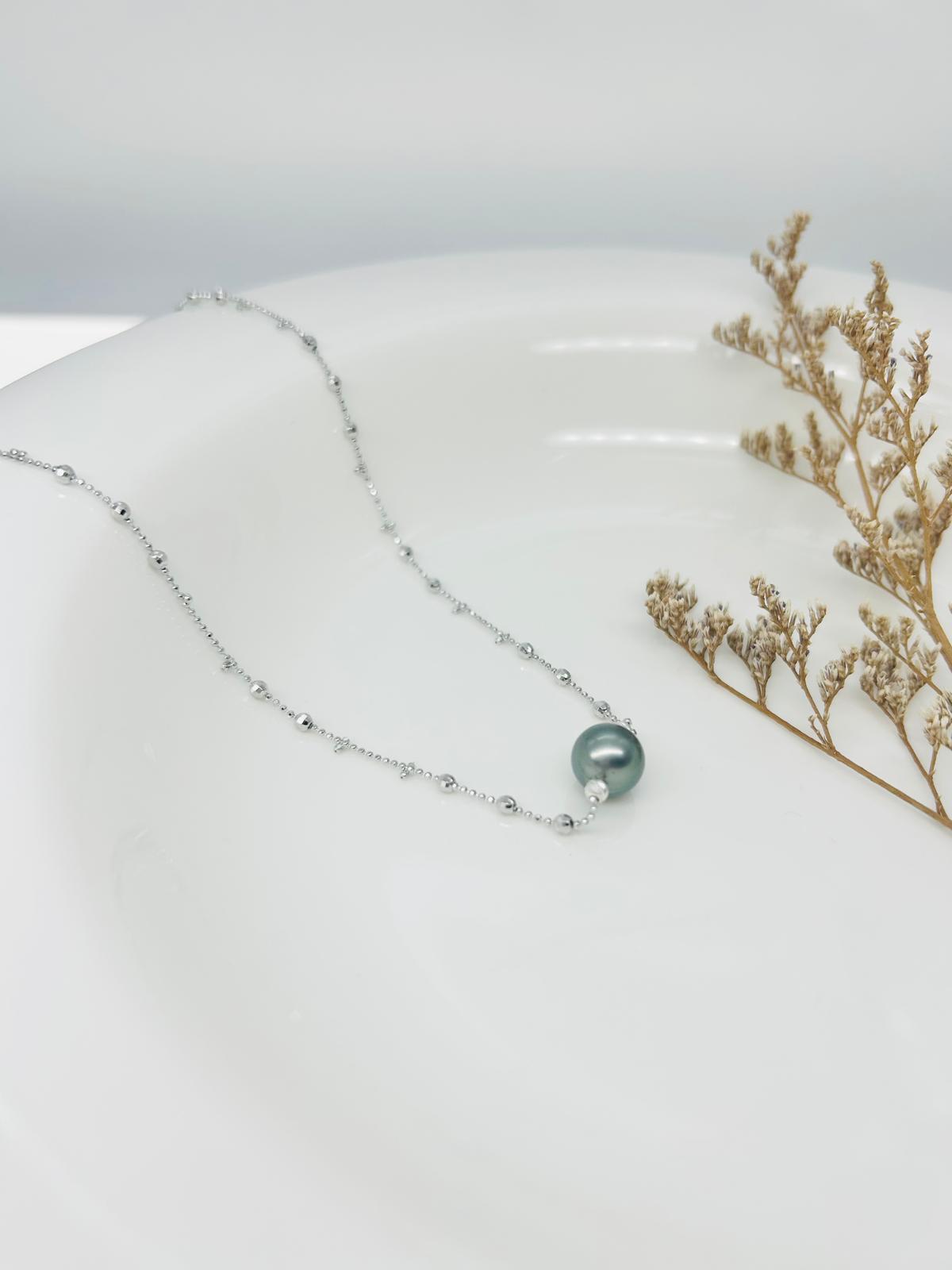 Elegant Tahitian Pearl (9.5-10mm) Necklace - Nexus8gg Jewellery