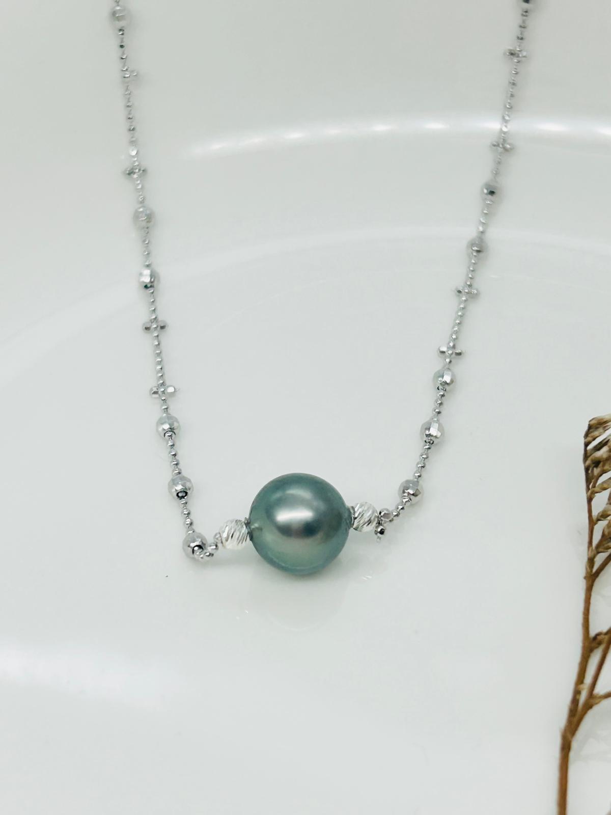 Elegant Tahitian Pearl (9.5-10mm) Necklace - Nexus8gg Jewellery
