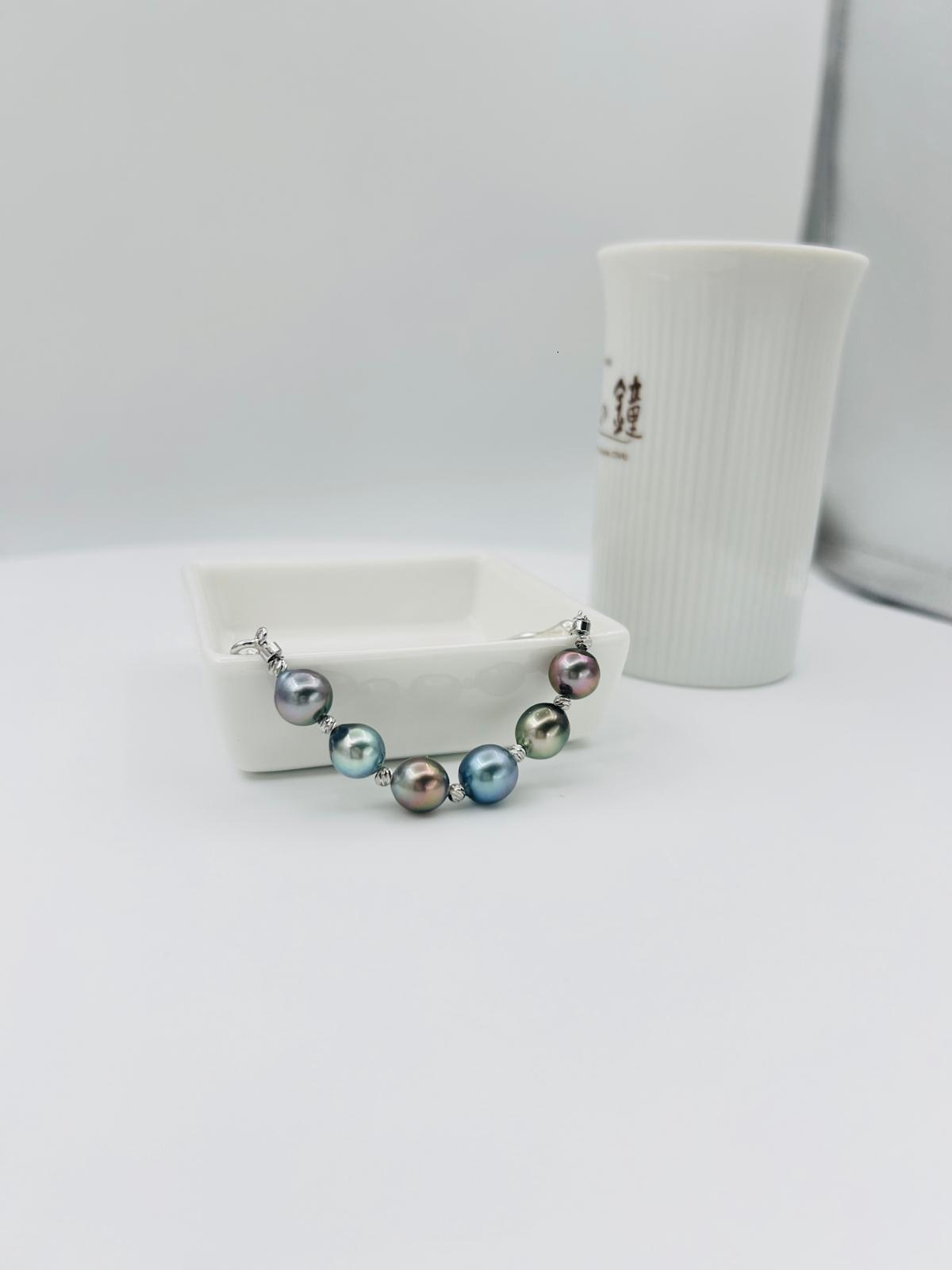 Rainbow Tahitian Pearl (9mm) Bracelet - Nexus8gg Jewellery