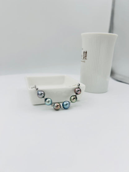 Rainbow Tahitian Pearl (9mm) Bracelet - Nexus8gg Jewellery