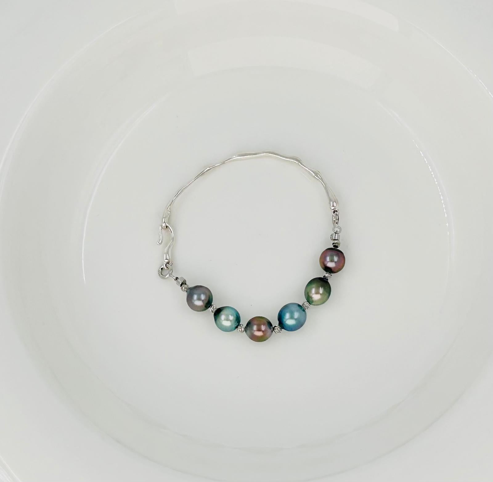 Rainbow Tahitian Pearl (9mm) Bracelet - Nexus8gg Jewellery