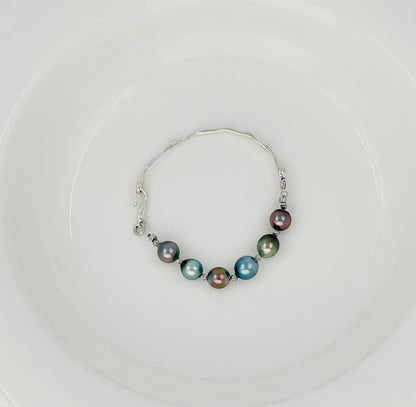 Rainbow Tahitian Pearl (9mm) Bracelet - Nexus8gg Jewellery