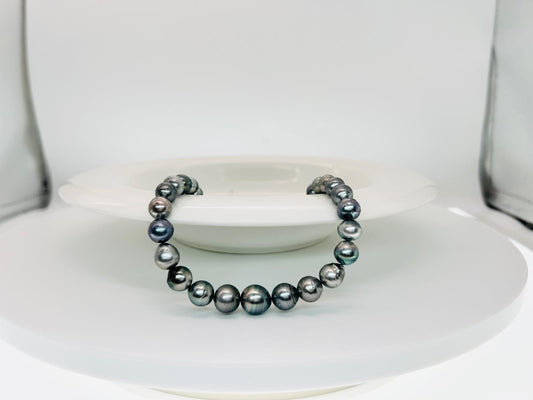 Tahitian Silver Blue Pearl (7-12mm) Necklace - Nexus8gg Jewellery