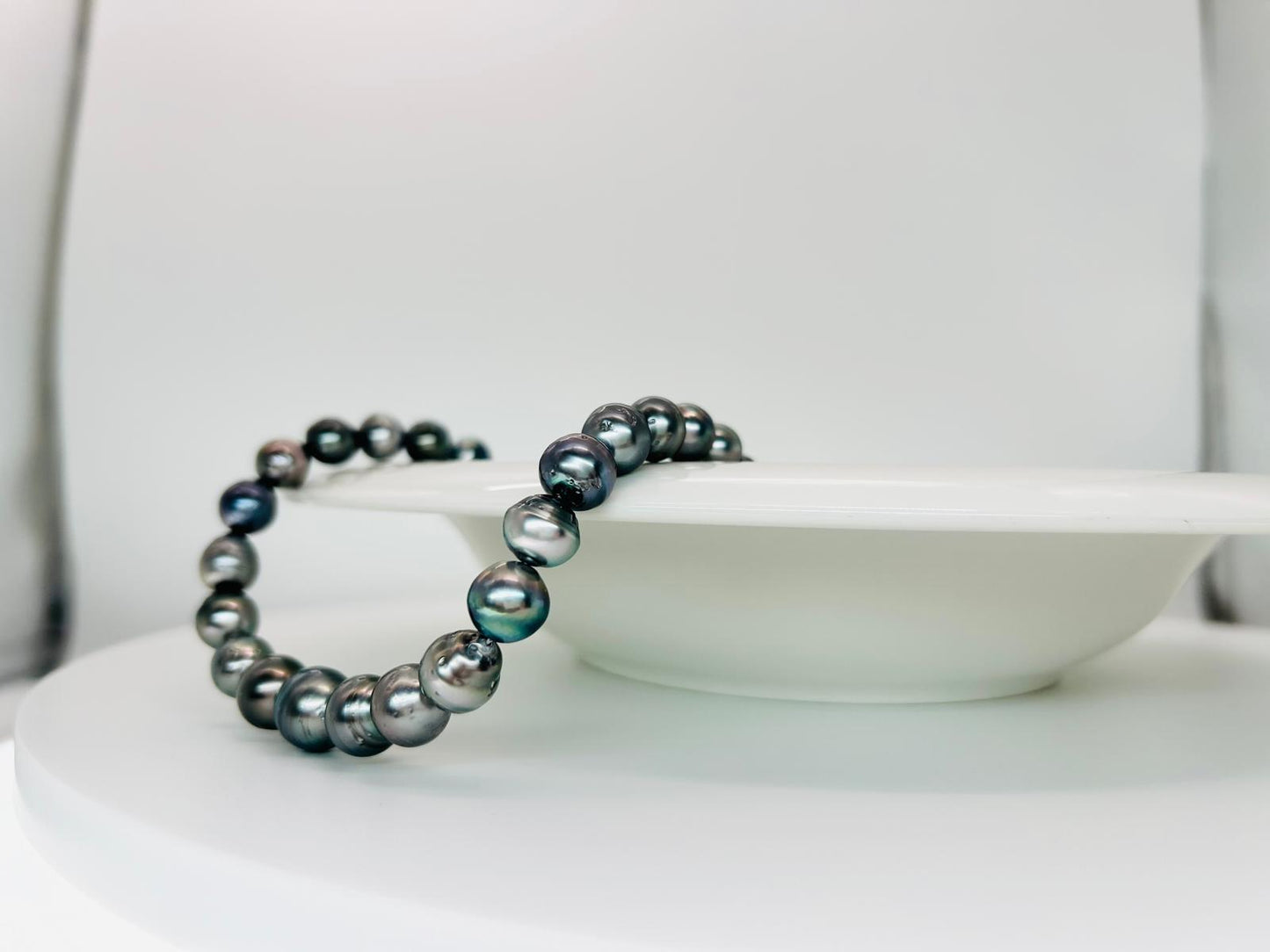 Tahitian Silver Blue Pearl (7-12mm) Necklace - Nexus8gg Jewellery