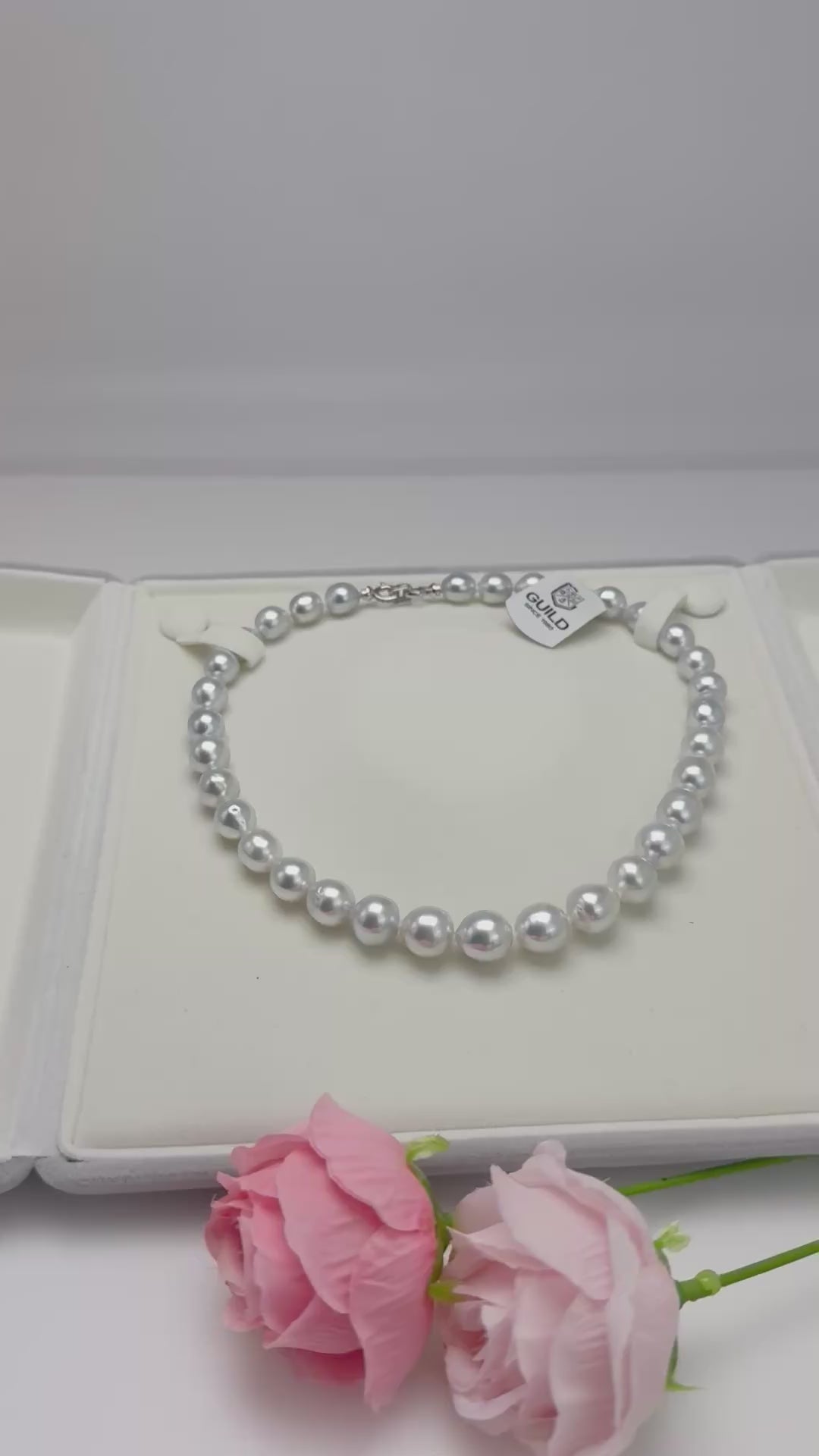 Top Grading South Sea Blue Blood Pearl (8-11mm) Necklace with GUID certificate - Nexus8gg Jewellery